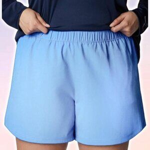 NWT COLUMBIA Blossom Bay 4" Short Womens Size XL Light Blue